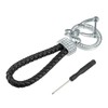 X AUTOHAUX Car Fob Key Chain Braided Keychains Holder for