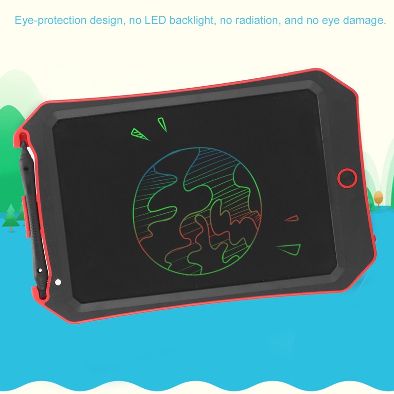 8.5in LCD Handwriting Board Bat Pattern Electronic Children Drawing TabletRed
