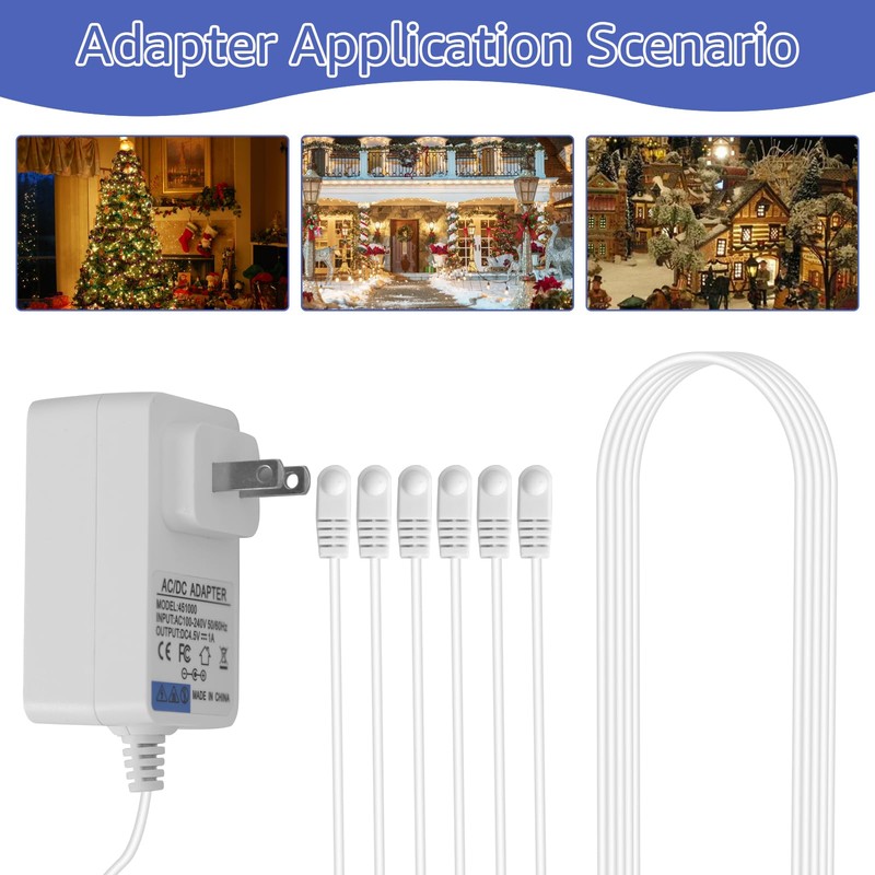 4.5V Power Adapter,for Lemax Lighting Accessories 84428 64517 74295 74269