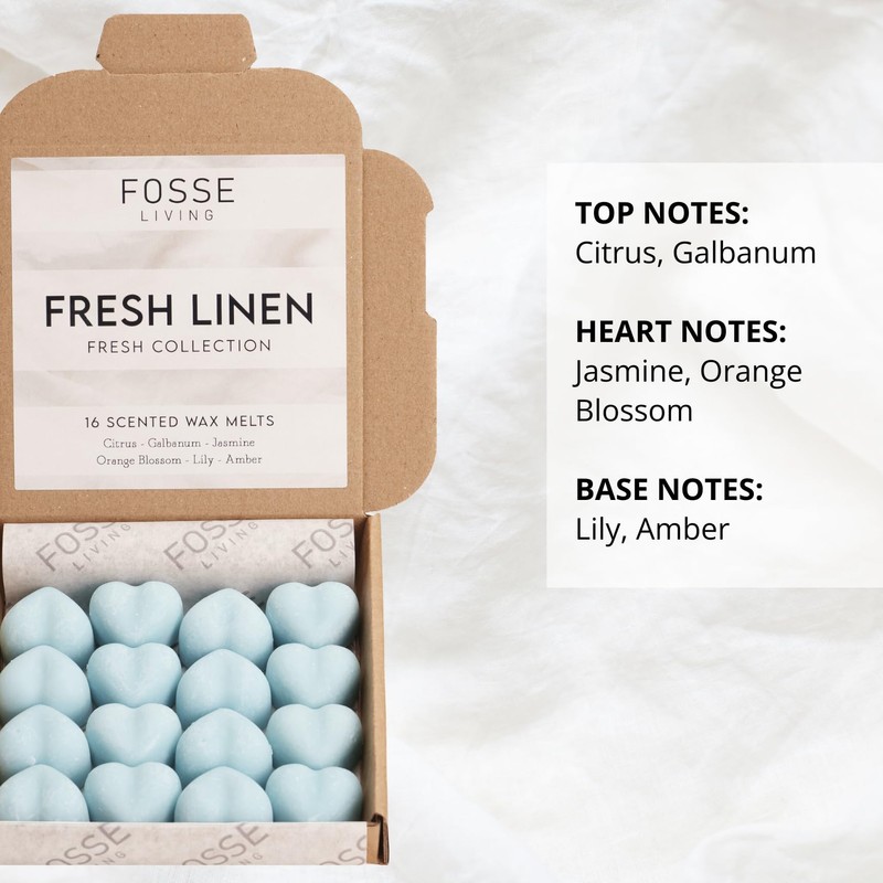 Fresh Linen Strong Scented Wax Melts 16 Pack - The
