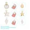 uxcell 15Pcs 3 Style Charm, Gold Plated Charm for DIY