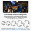 5PCS Stainless Steel Welding Tacking Band Clamp,Clamp-On Exhaust Pipe Tacking