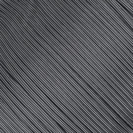 Silver with Black Stripes - 550 Paracord - 100 Feet