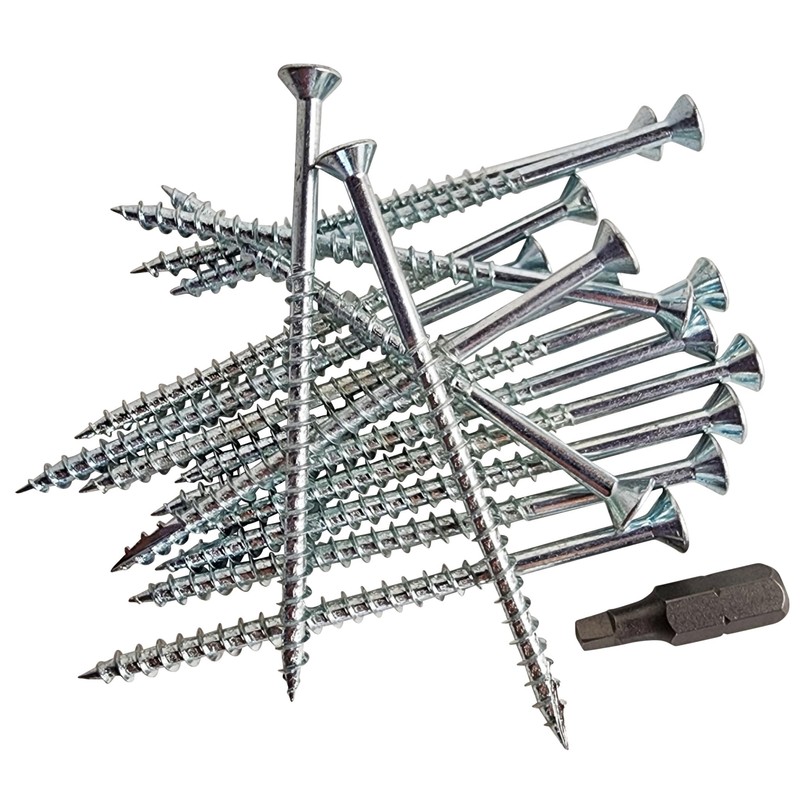 Reinforced Door Screw Kit for Strike Plates, Deadbolt Plates, and