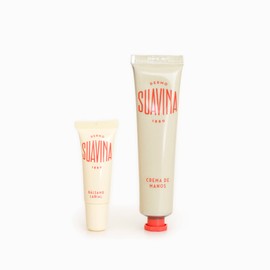 Suavina Lip Balm Tube Hand Cream Set