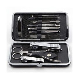 electromax Nail Clippers Manicure Set Grooming Kit for Thick Nails Cuticle Remover Toe Nail Toenail Care Cutter Pedicure Travel Tool Kit Set Men Women