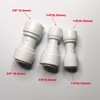 Malida 1/4" OD to 1/4" OD push fit straight union