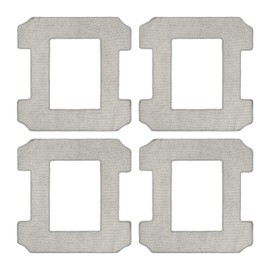 Pack of 4 Microfibre Cleaning Cloths for Ecovacs W1/W1 Pro, Compatible with Ecovacs W1/W1 Pro Window Cleaning Robot Accessories, for Ecovacs Cleaning Accessories