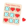 Zzbakress Funny Valentine's Day Board Game Wooden Travel Games Valentine's