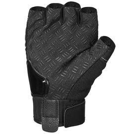 JIEKAI Outdoor Glove Steel Knuckle Motorcycle Motorbike Powersports Racing Textile Safety Gloves (M, HF-Black)