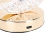 Bedside Table Lamp Crystal Moon Shape Cordless Rechargeable Long Touch