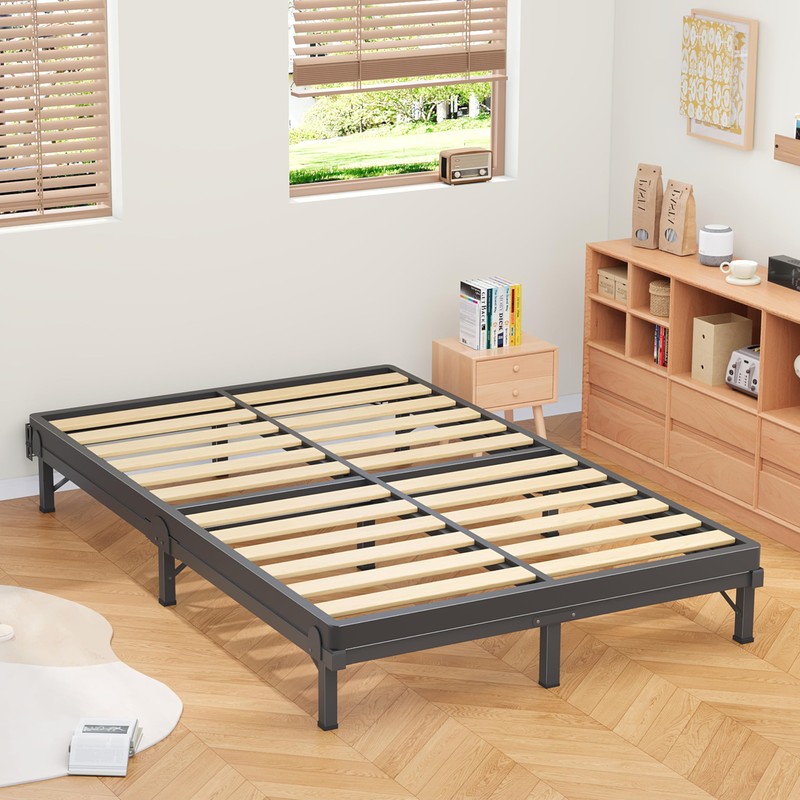 MAF Metal Bed Frame Queen 8 Inches, 9-Legs Support Bed