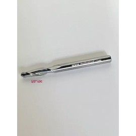 MOLZA TOOL CARBIDE END MILL 1/8 DIAMETER 2 FLUTE BALL NOSE 1/2" LOC RHS RHC STANDARD HELIX
