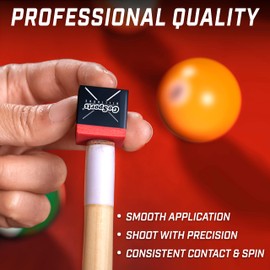GoSports Premium Pool Cue Chalk Cube 12 Pack - Red Billiards Pool Stick Chalk