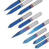 Genmitsu 10 Pcs 1/8'' Shank CNC Router Bits Set, Flat