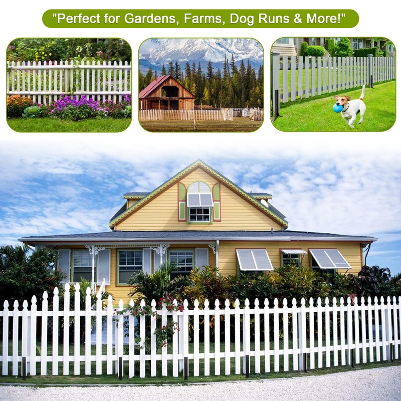 2 Pcs Fence Post Repair Kit, Heavy Duty Fence Post