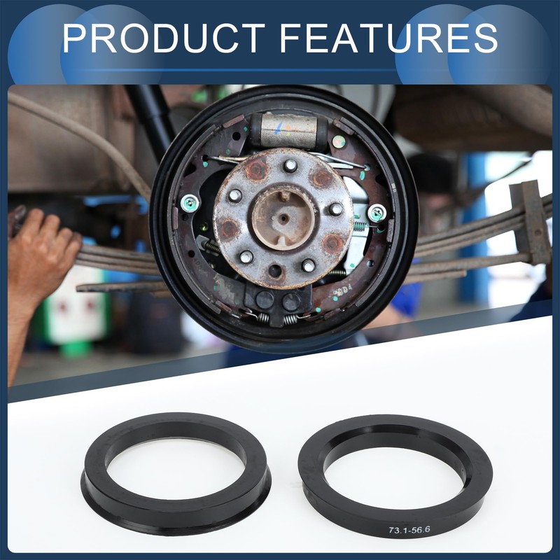 INFINAUTO Hub Centric Rings,56.6mm ID 73.1mm OD Car Wheel Hubrings