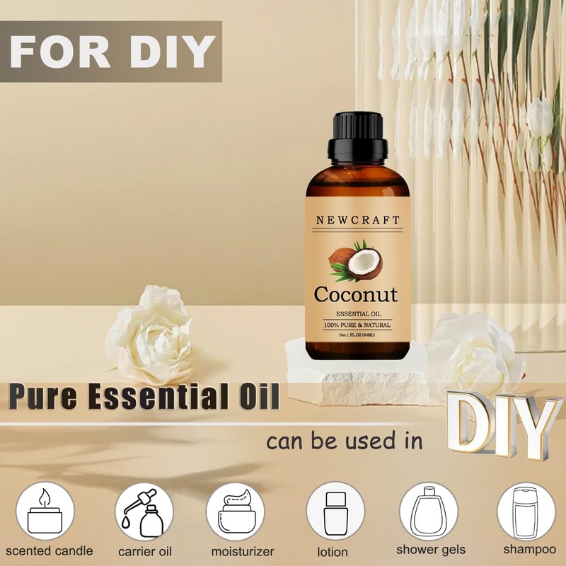 Coconut Essential Oils, 100% Pure and Natural Essential Oil for