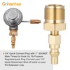Propane Brass Adapter Quick Connect Fitting 1/4" Disconnect plug kit