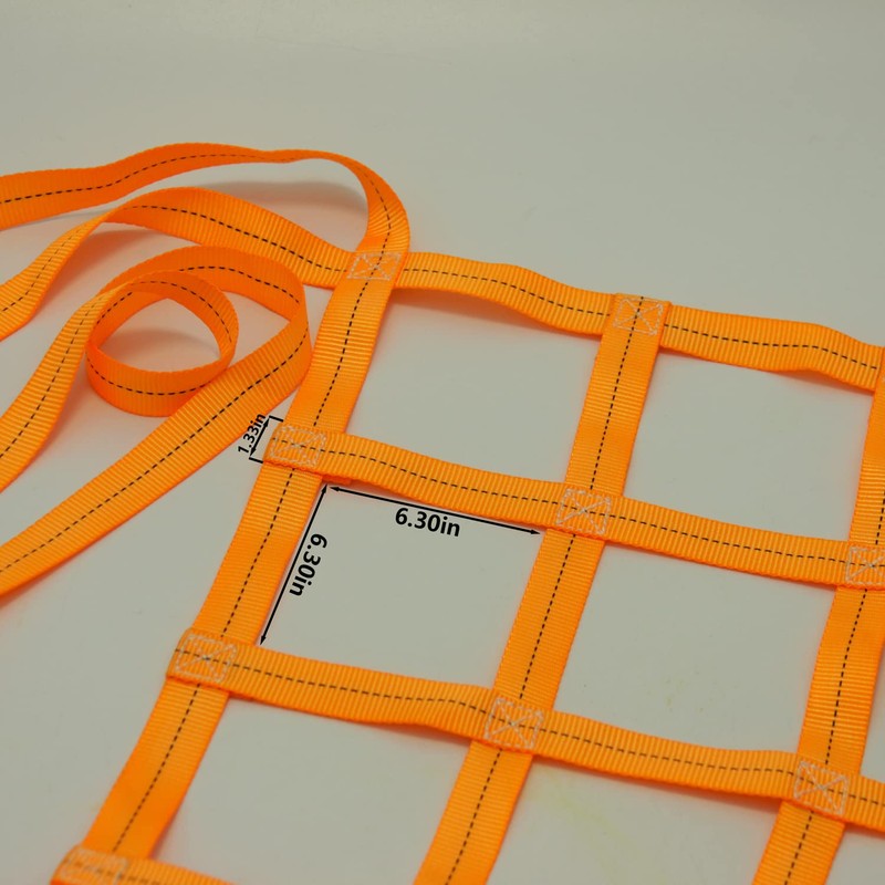 Zhuge Safety Lifting Net Straps, Flat Nylon Sling Hoisting Net,