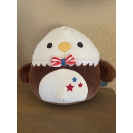 Squishmallows Americana Edward The Bald Eagle 8" Plush, Patriotic July 4th Eagle