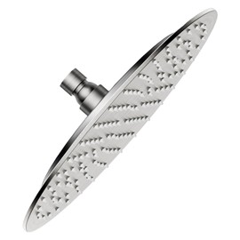 VBFF-Shower Head,rain shower head, 10 inch- Round Shower Head, 1.8 GPM Flow Rate, rainfall showerhead,VBFF12 (Brushed Nickel)