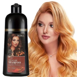Black Hair Dye Shampoo For Gray Hair, 3 In 1 Argan Oil Hair Color Shampoo For Women Men, Long-Lasting & Natural-Looking Vibrant Color, Easy To Use, Champu Para Canas, Para El Cabello, 500 ML Haircare:_Blonde Brown