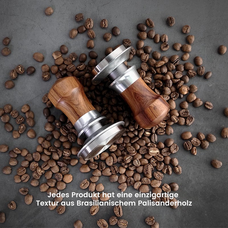 HOLIHOKY Coffee Tamper 54 mm, Spring Loaded Coffee Tamper with