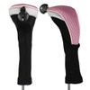 Andux Long Neck Golf Hybrid Club Head Covers with Interchangeable