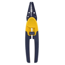 Ideal Electrical 45-718 Kinetic Super T-Stripper - 6-14 AWG Solid, 8-16 AWG Stranded, Wire Stripper w/Thumb Rest, Plier Nose, Slide Lock, Textured Grips
