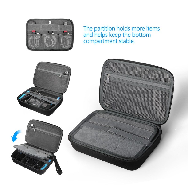 JSVER Case for GoPro Series, black, Universal bag