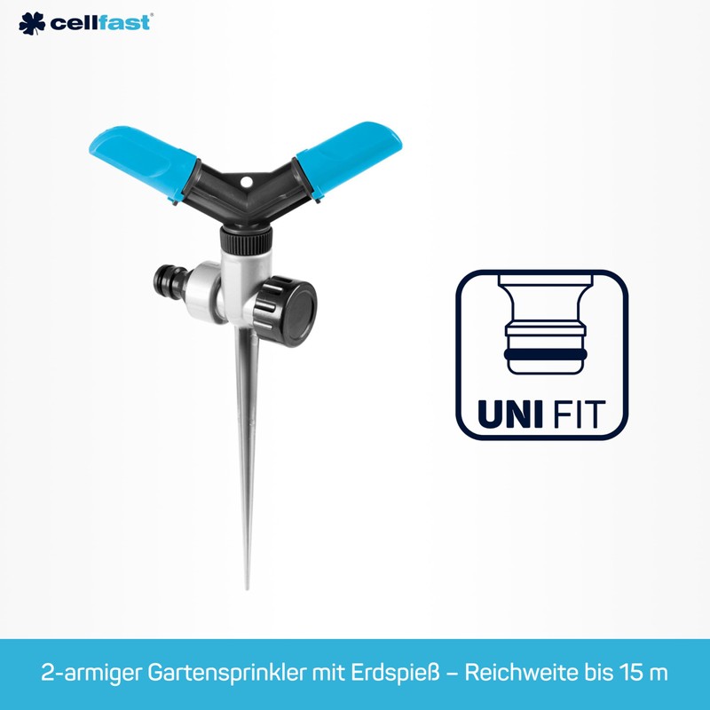 Cellfast Basic 2-Arm Circular Sprinkler Irrigation Area up to 177