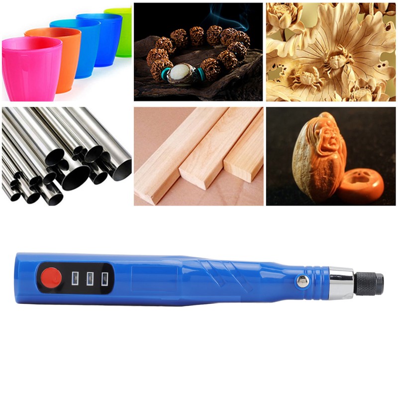 Electric Engraving Pen USB Charging 3 Adjustable Speed Cordless ABS