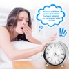 Welltop Analog Alarm Clock, 4 inch Super Silent Non Ticking