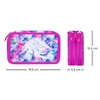 Baagl Pencil Case 2 Compartments for Boys School Stationery School