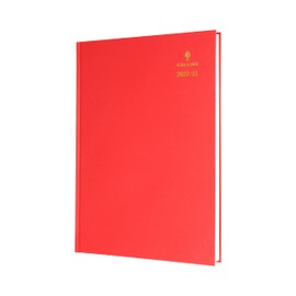 Collins Standard Desk Week To View Mid Year (Appts) FSC MIX Academic 2022-23 Diary - Red (40M.15-2223) - Student Journal Planner with diary, notes and timetables, A4 (297 x 210)