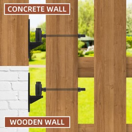 4 Pack 6'' J Bolt Gate Hinge, Wall Mount Gate Hinges for Wooden Fence Metal Gate, Heavy Duty Carbon Steel Farm Gate Hinge with Screws