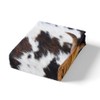 Homewish Highland Cattle Fitted Sheet Twin,Cow Fur Bedding Set 2pcs