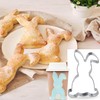 LIANRISES Pack of 2 Easter Cookie Cutters Easter Bunny Gingerbread