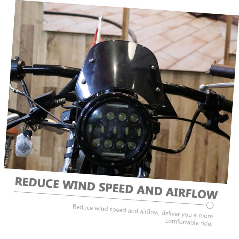 ULTECHNOVO Motorbike Windshield Wind Deflector Motorcycle Windscreen for Enhanced against