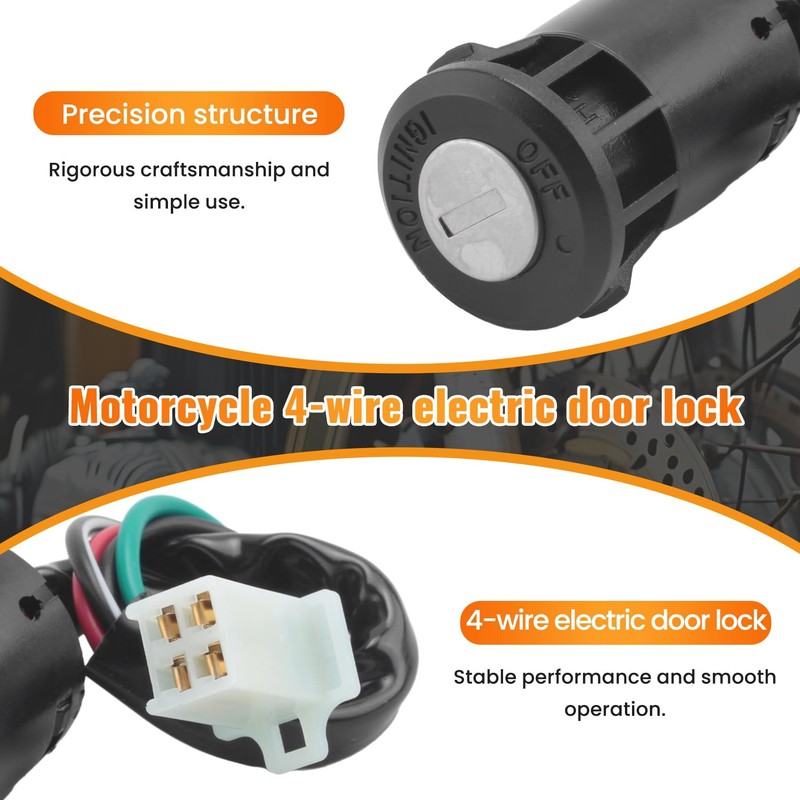 Byttlerom 4 Wire Ignition Switch Key for 50Cc 110Cc 125Cc