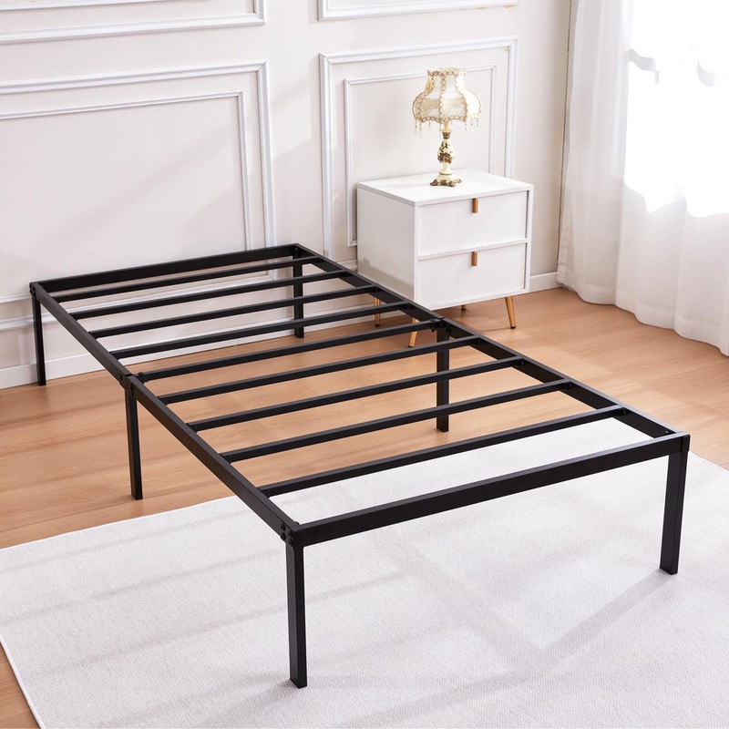 Heavy Duty Metal Bed Frame Twin Size 38" W 75"