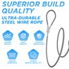 SDTC Tech 2-Pack 40IN 3mm Outdoor Travel Anti-Theft Cable, Heavy