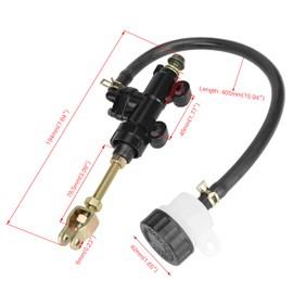 YOXUFA Rear Brake Master Cylinder Reservoir Replacement for ATC 250R TaoTao ATA150 Arctic Cat Suzuki Hawk 250cc 200cc 150cc 125cc 90cc 70cc Chinese ATV Quad Pit Dirt Bike Yerf Dog Go Kart Cart Parts