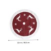 LABRIMP 1pc Plush Xmas Tree Skirt Mat Festive Tree Base