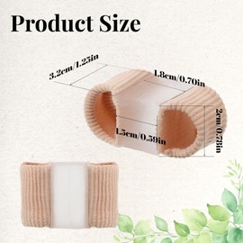 Hpmjz 4Pcs Gel Bunion Toe Separators Silicone Toe Spacers Lining with Fabric Breathable Correctors for Overlapping for Overlapping Big Alignment Corrector Spacer Protector Women Men Relieve Foot Pain