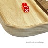 WOWME Shut the Box Dice Game Solid Wood Board for
