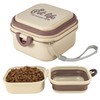 Collapsible Dog Bowls, Travel Food and Water Bowl with Lid