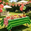 4 Pack Watermelon Rind Tablecloth Green Melon Rectangle Table Cloth