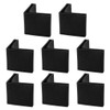 sourcing map 30mm x 30mm Angle Iron Foot Pads L